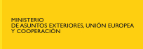 Logo ministerio de asuntos exteriores, unión europea y cooperación